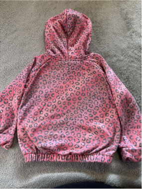 Body Glove Toddler Girls Hoodie 3T Pink Leopard Print Hearts Pullover